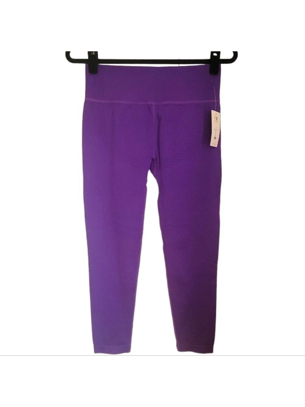 NWT Nova Sport Purple Leggings Womens Size Medium Large Hype Active 7/8"